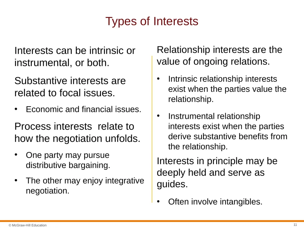 Negotiation Section 01: Negotiation Fundamentals - slide 11 of 27
