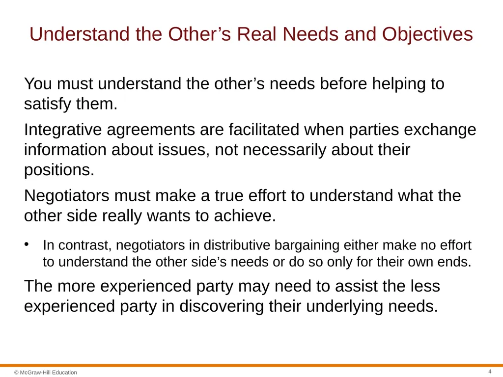 Negotiation Section 01: Negotiation Fundamentals - slide 4 of 27