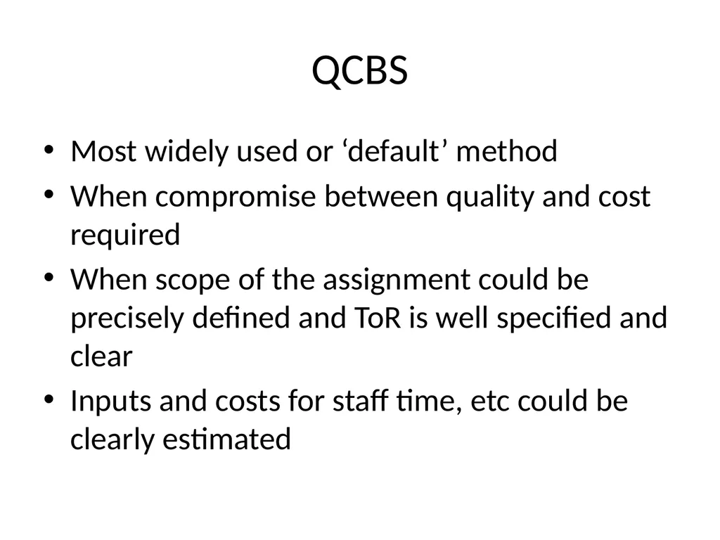 Procurement of Consultancy Services 2 Differences - slide 6 of 17