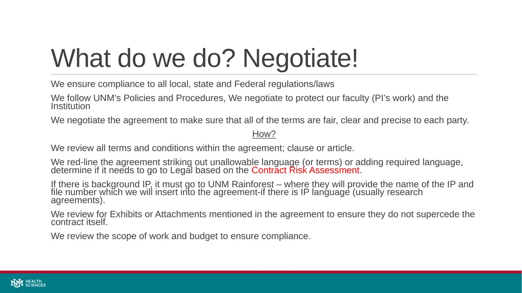 Sponsored projects office Quick Guide to - slide 7 of 11