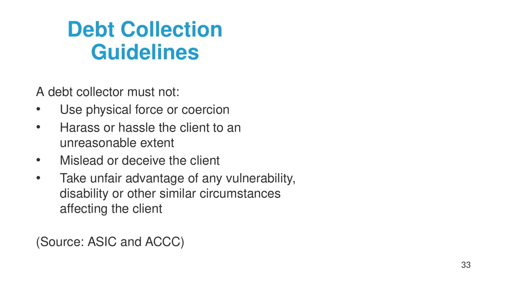 Help! My Client has Problem Debts #1: How to - slide 33 of 71