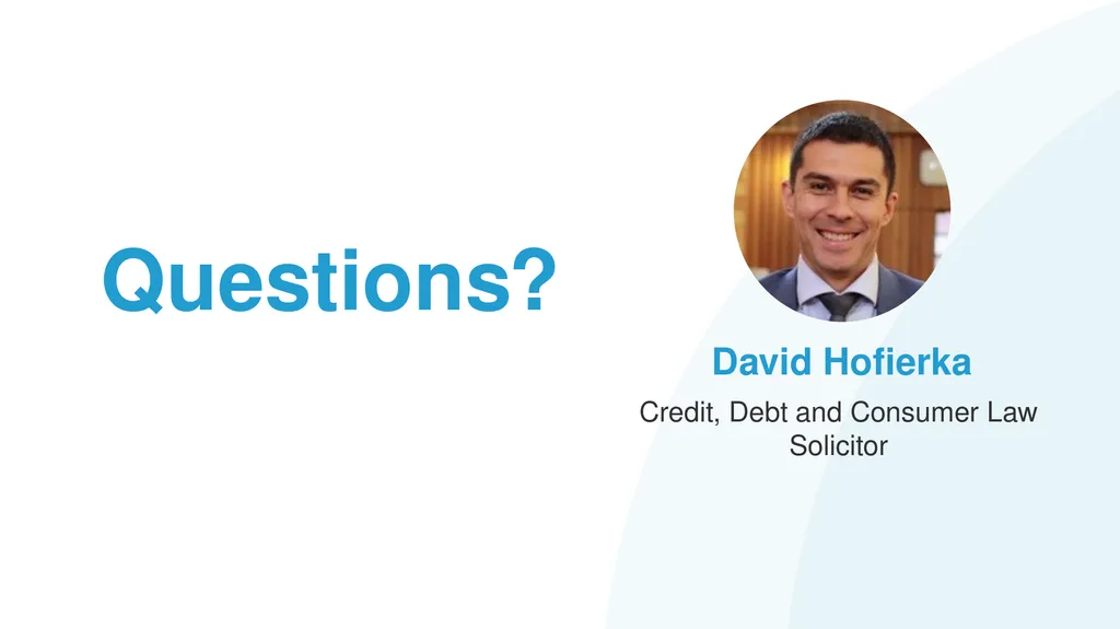 Help! My Client has Problem Debts #1: How to - slide 68 of 71