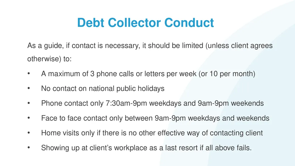 Help! My Client has Problem Debts #1: How to - slide 34 of 71