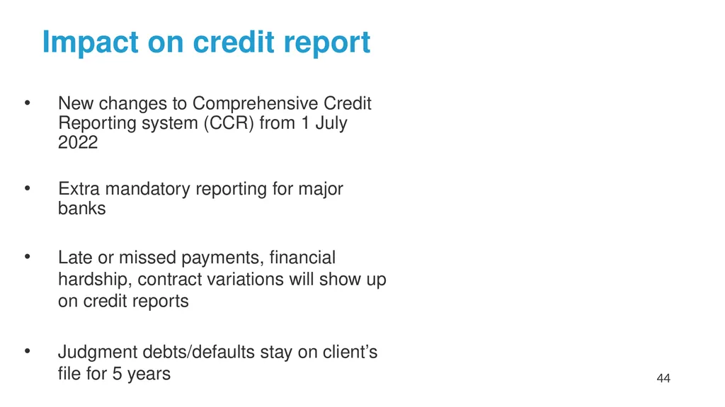 Help! My Client has Problem Debts #1: How to - slide 44 of 71