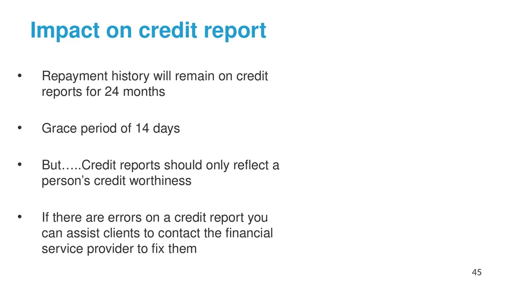 Help! My Client has Problem Debts #1: How to - slide 45 of 71
