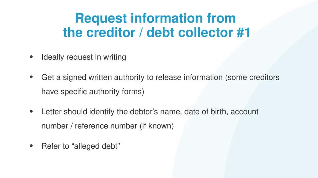 Help! My Client has Problem Debts #1: How to - slide 18 of 71