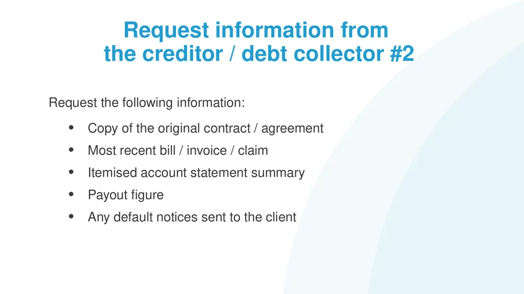 Help! My Client has Problem Debts #1: How to - slide 19 of 71