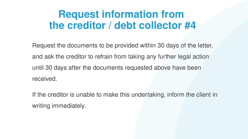Help! My Client has Problem Debts #1: How to - slide 21 of 71
