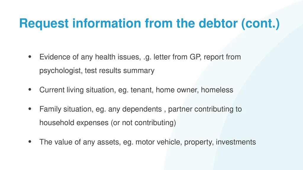Help! My Client has Problem Debts #1: How to - slide 17 of 71