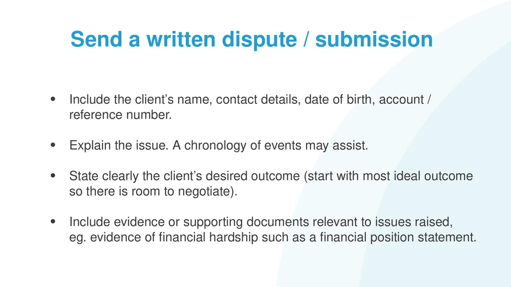 Help! My Client has Problem Debts #1: How to - slide 56 of 71