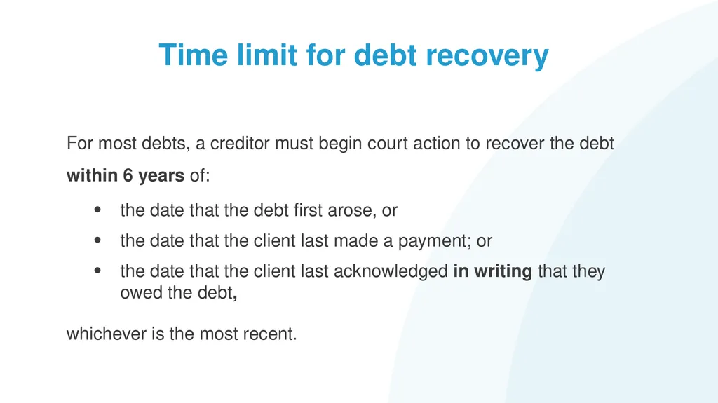 Help! My Client has Problem Debts #1: How to - slide 26 of 71