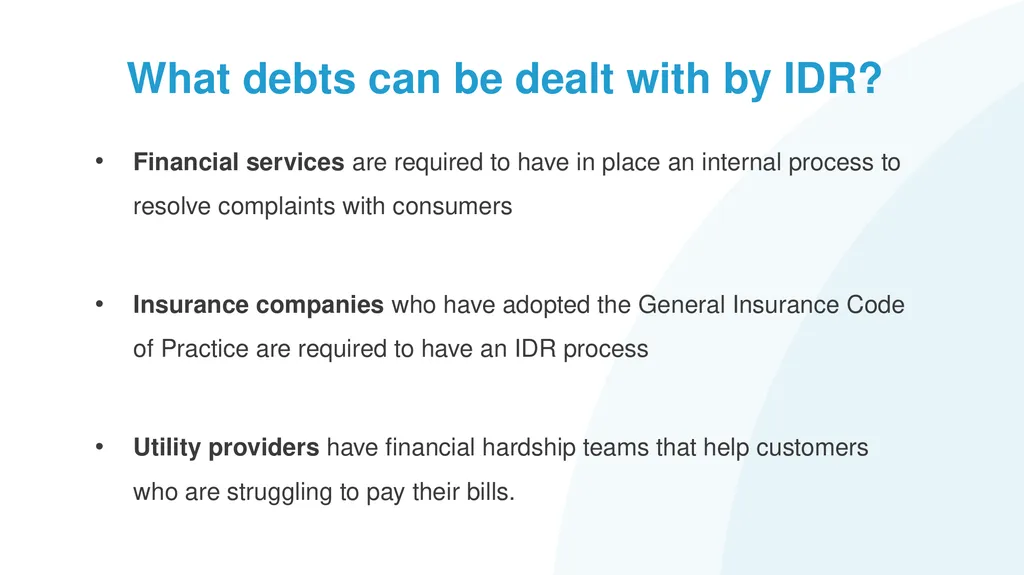 Help! My Client has Problem Debts #1: How to - slide 48 of 71