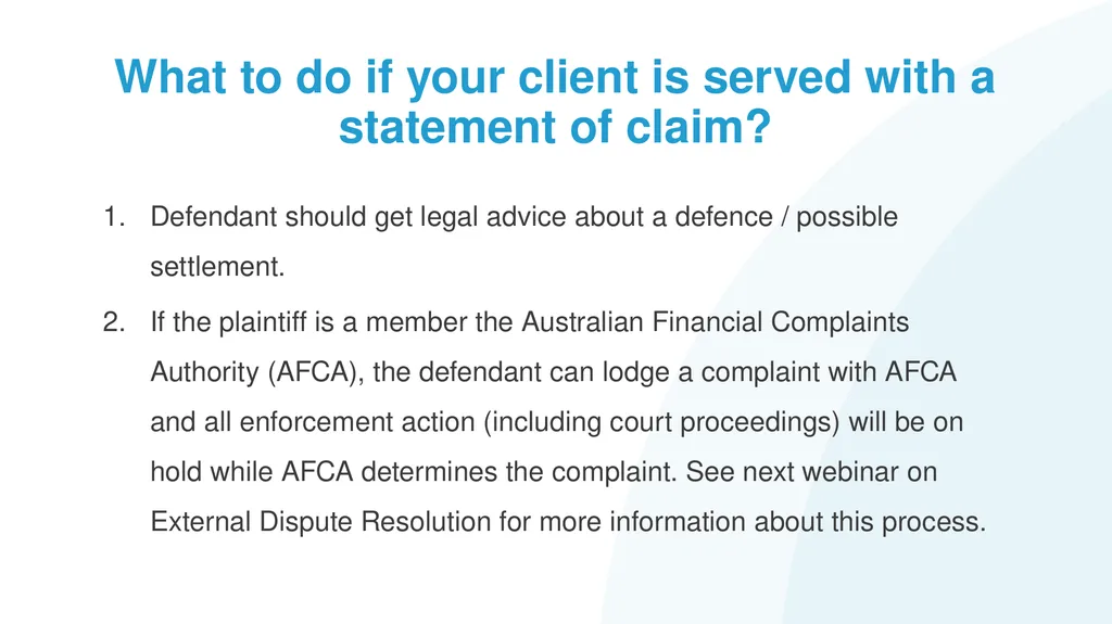 Help! My Client has Problem Debts #1: How to - slide 41 of 71