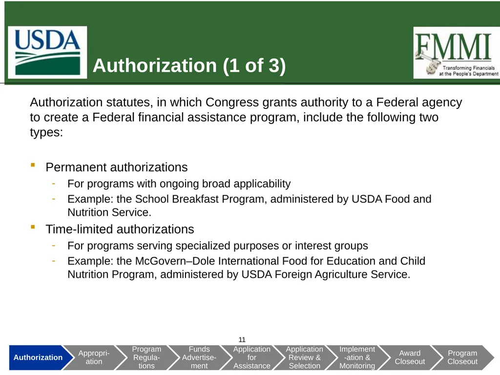 Federal Financial Assistance Update May 2018 - slide 11 of 41
