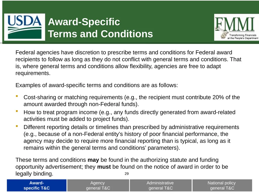 Federal Financial Assistance Update May 2018 - slide 29 of 41