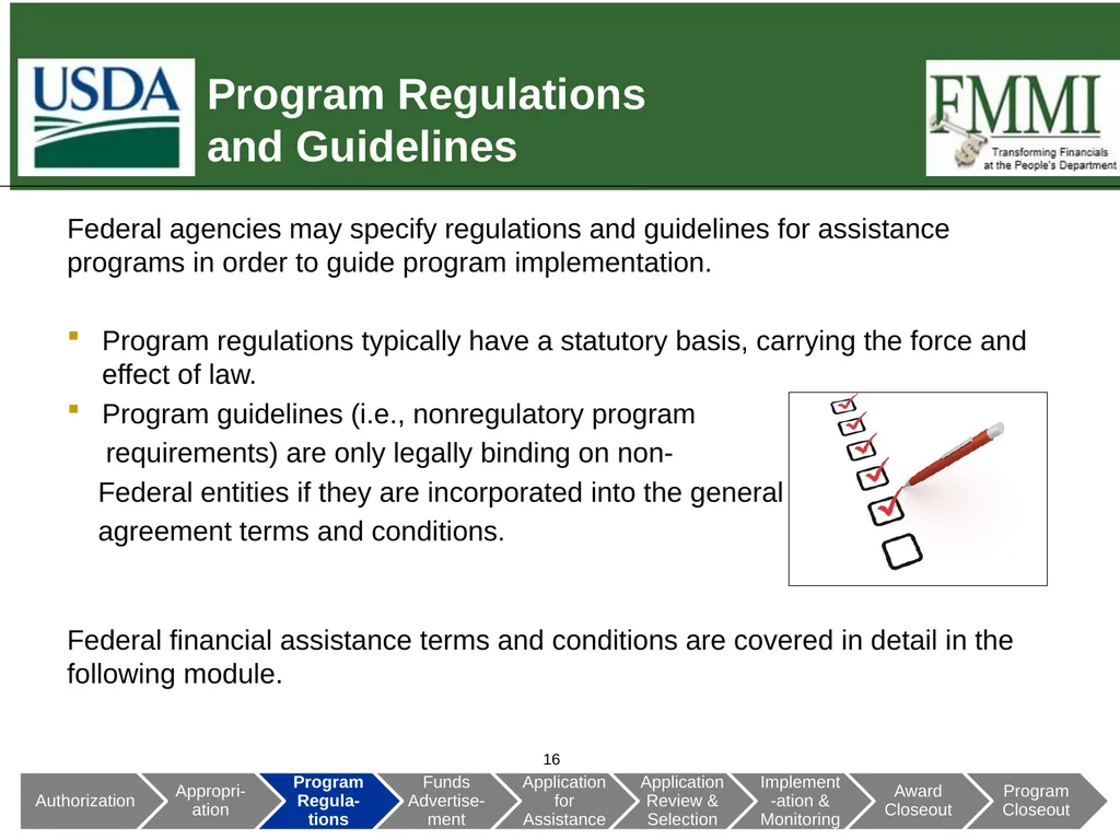 Federal Financial Assistance Update May 2018 - slide 16 of 41