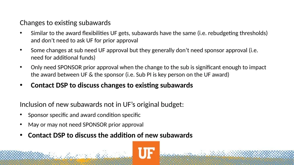 Subawards-A Primer What this is not… Outgoing - slide 11 of 35