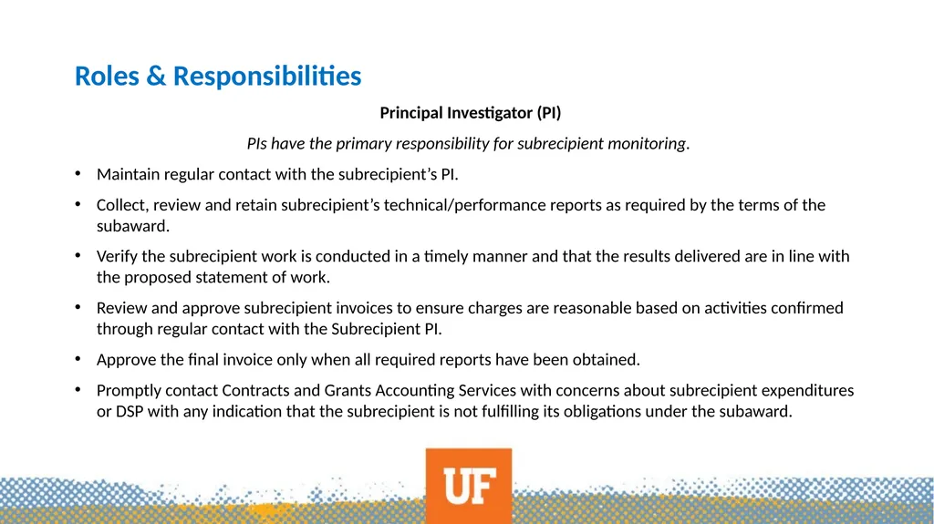 Subawards-A Primer What this is not… Outgoing - slide 5 of 35