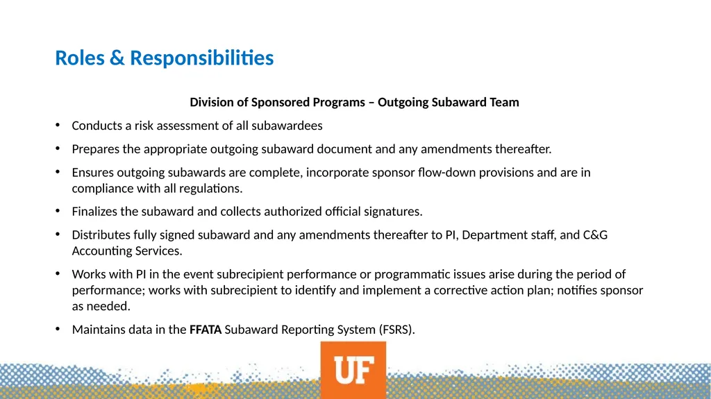 Subawards-A Primer What this is not… Outgoing - slide 4 of 35