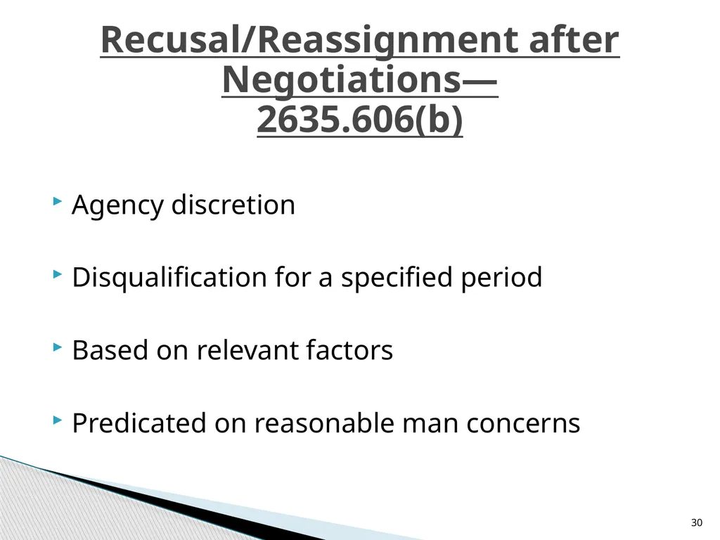 Seeking and Negotiating Employment 5 CFR section - slide 30 of 41