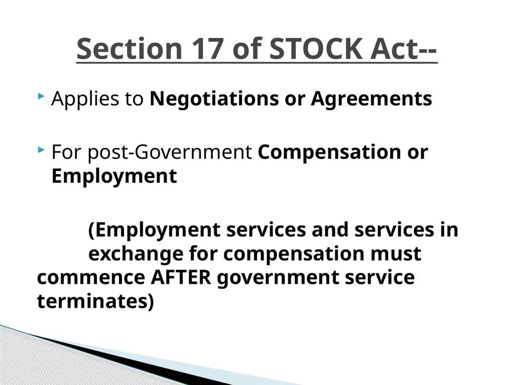 Seeking and Negotiating Employment 5 CFR section - slide 33 of 41