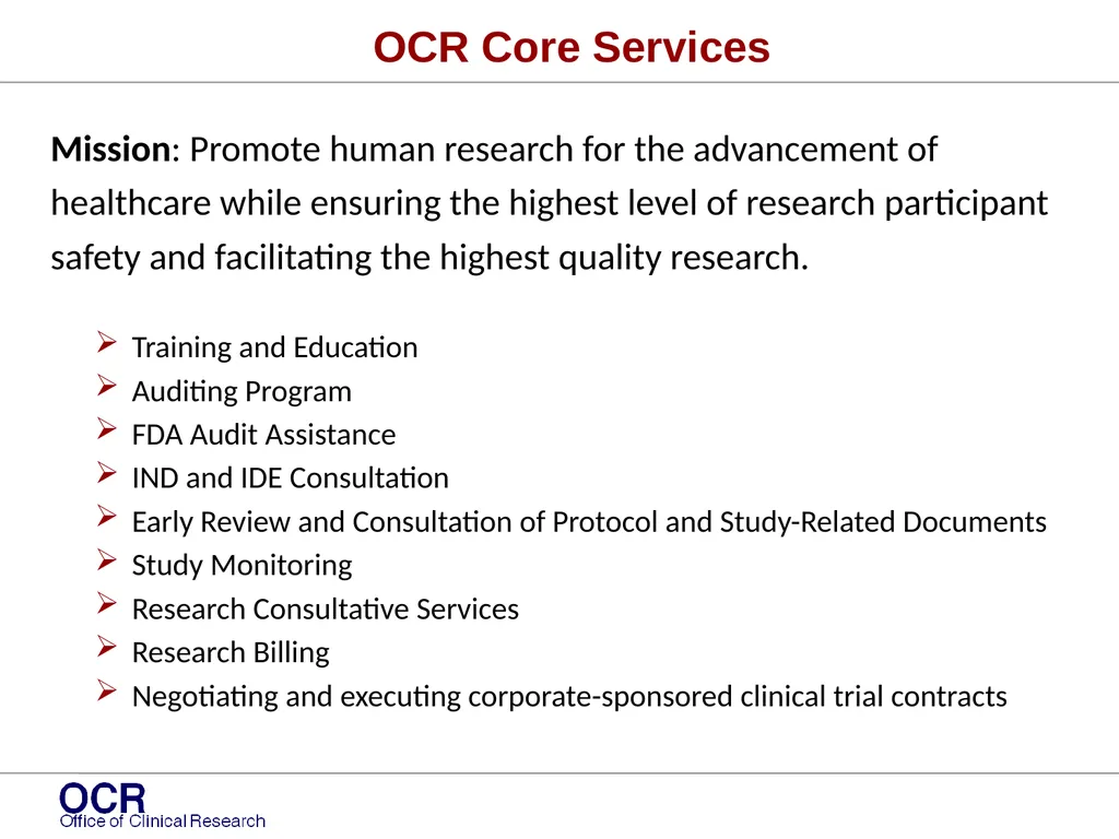 Infrastructural Support – Enabling CTS The Office - slide 3 of 6