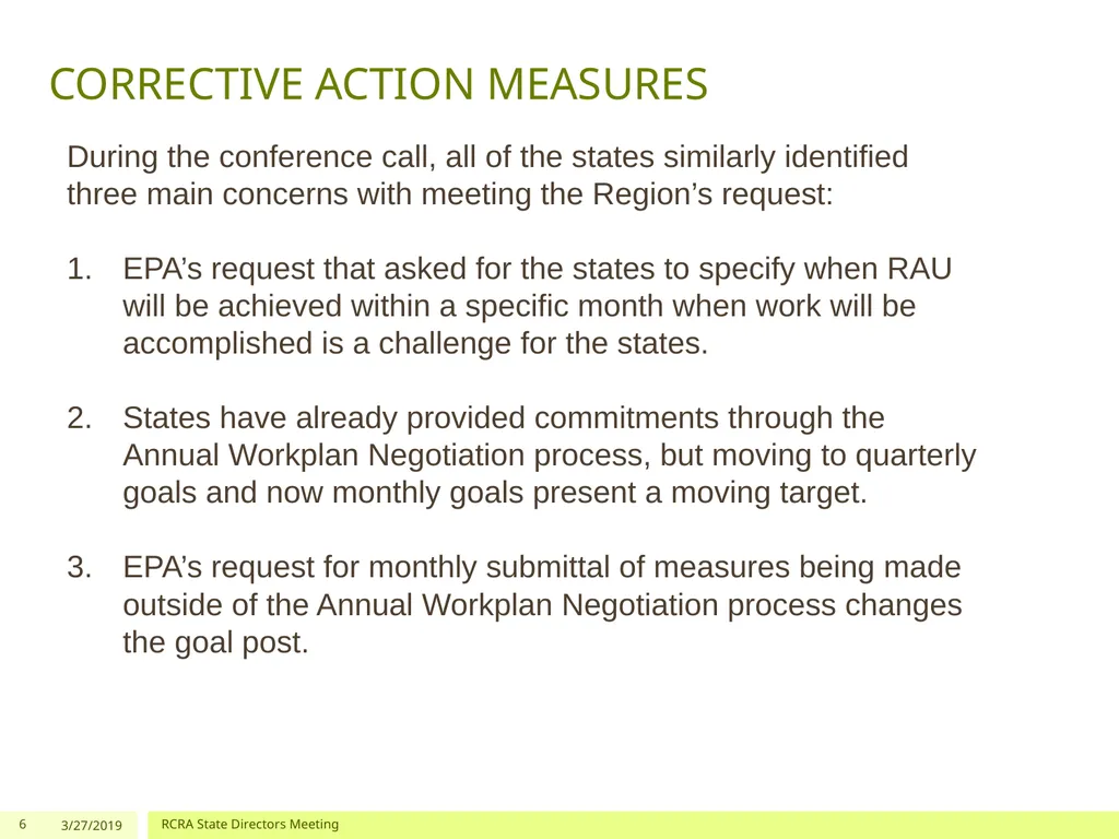Corrective Action and Permitting Program Update - slide 6 of 12