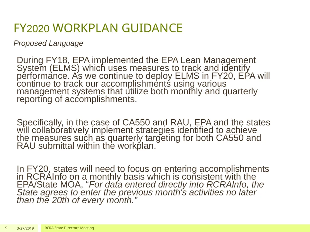 Corrective Action and Permitting Program Update - slide 9 of 12