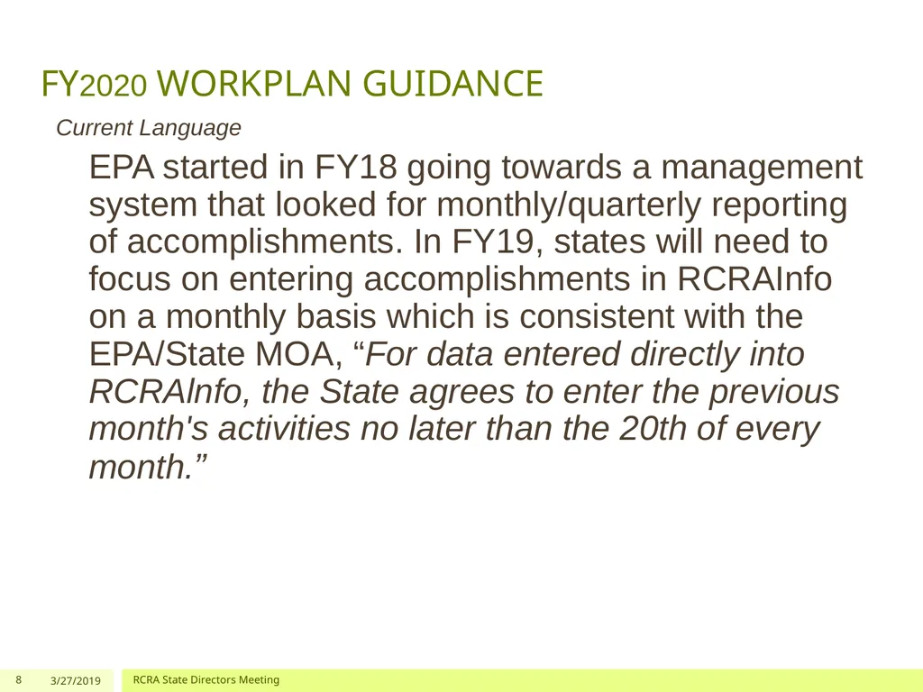 Corrective Action and Permitting Program Update - slide 8 of 12