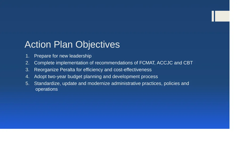 Financial Accountability and Recovery Action Plan - slide 2 of 16