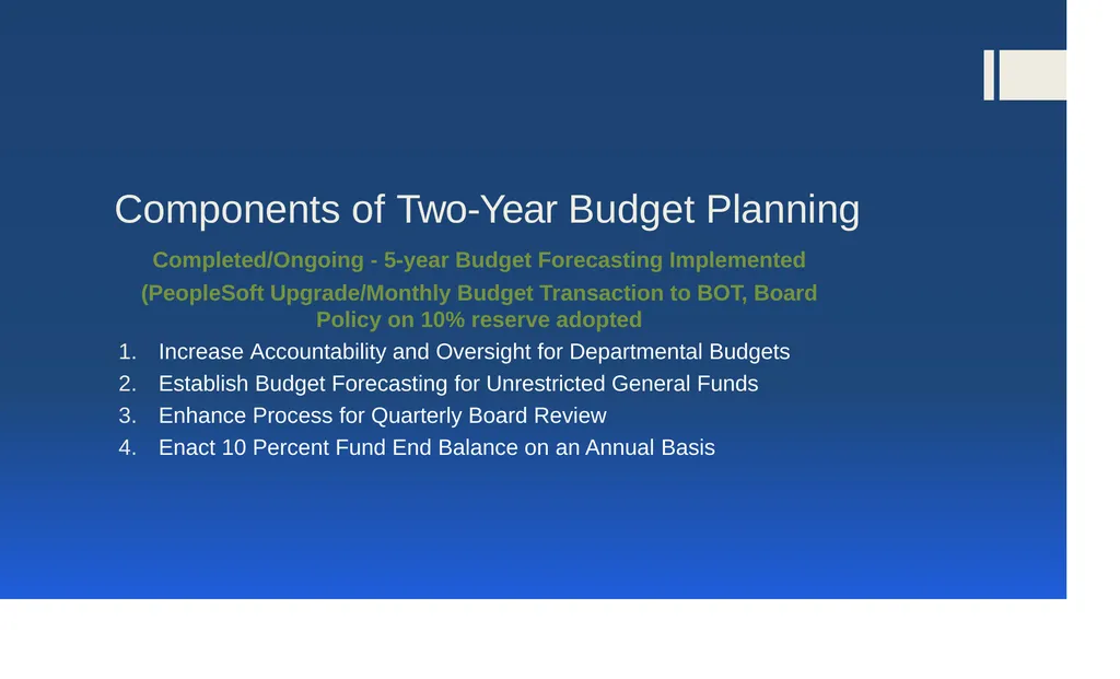 Financial Accountability and Recovery Action Plan - slide 6 of 16
