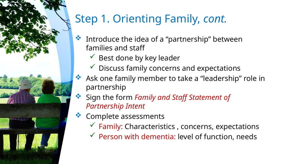 Family-Staff Partnerships: First Steps - slide 8 of 20
