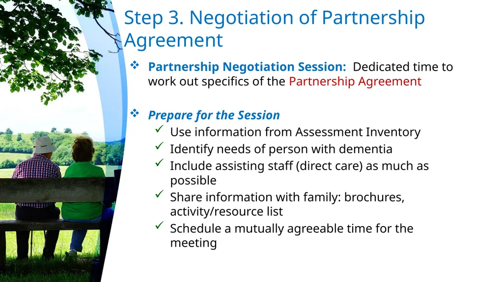 Family-Staff Partnerships: First Steps - slide 12 of 20
