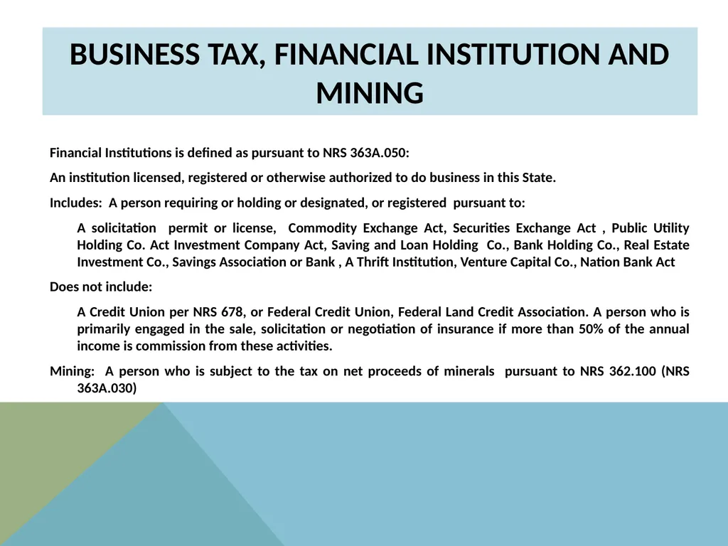 STATE OF NEVADA DEPARTMENT OF TAXATION Modified - slide 3 of 23