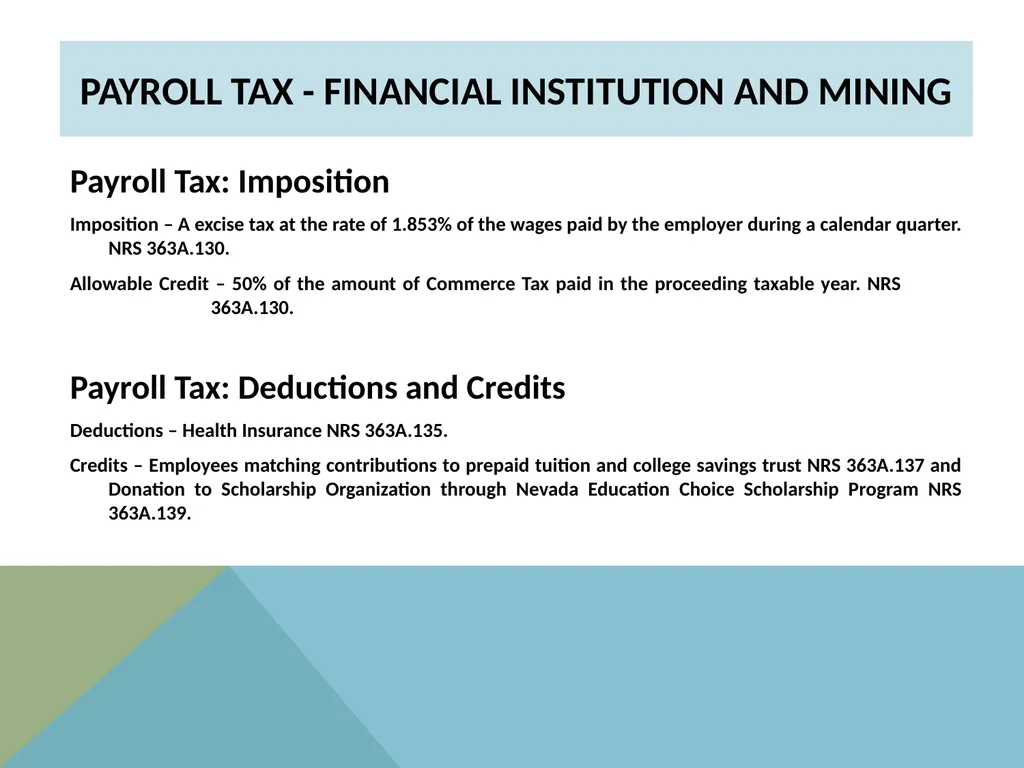 STATE OF NEVADA DEPARTMENT OF TAXATION Modified - slide 6 of 23