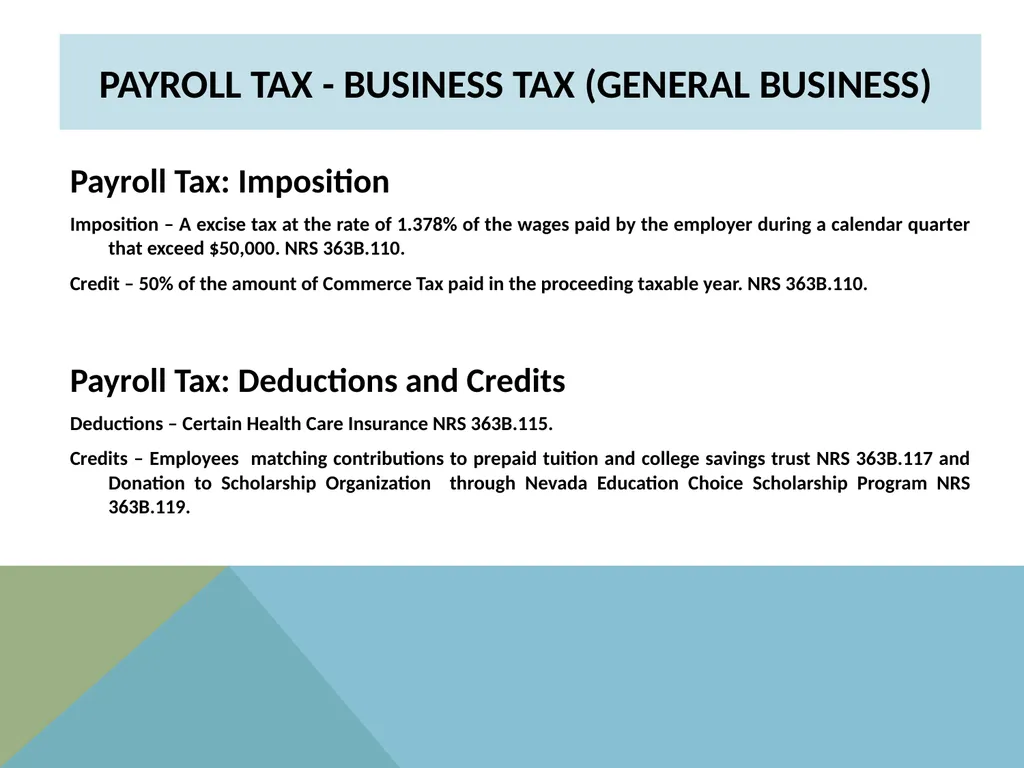 STATE OF NEVADA DEPARTMENT OF TAXATION Modified - slide 7 of 23