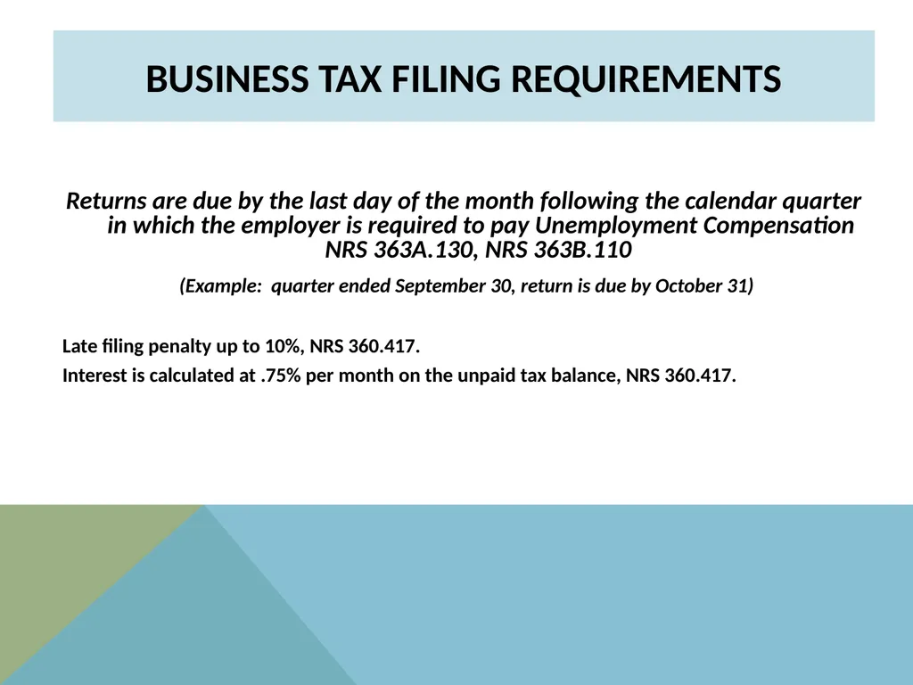 STATE OF NEVADA DEPARTMENT OF TAXATION Modified - slide 8 of 23