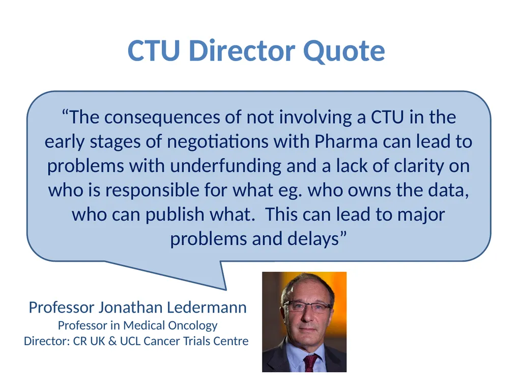 Partnering with a Clinical Trial Unit: Key to a - slide 29 of 48