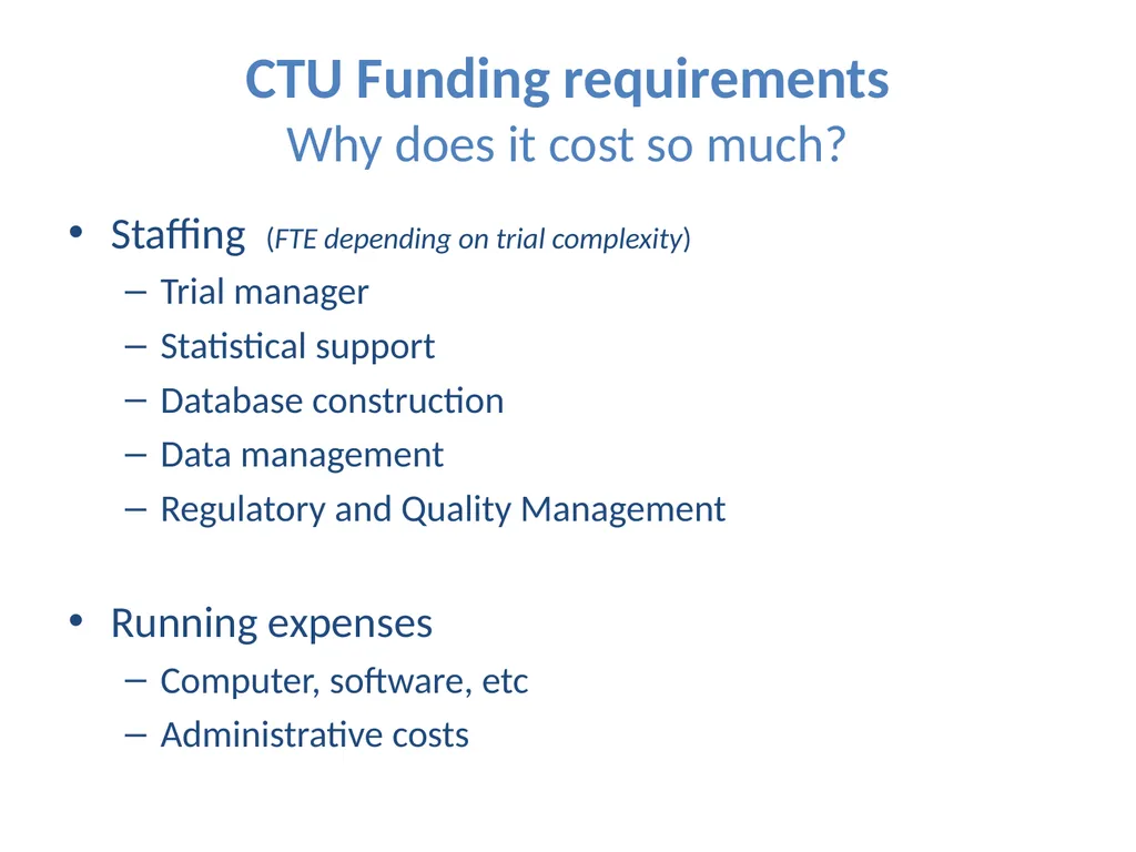 Partnering with a Clinical Trial Unit: Key to a - slide 26 of 48