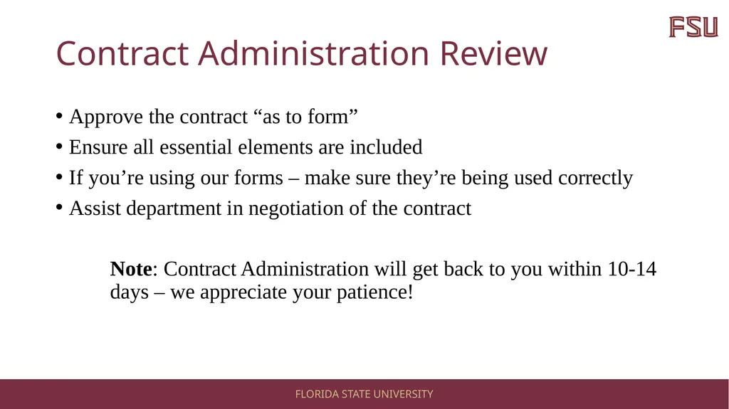 Contract Administration Policy 4-OP-D-4: Contract - slide 9 of 16