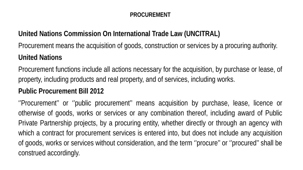 PUBLIC PROCUREMENT PROCESSES by Rakesh Jain Deputy - slide 3 of 21