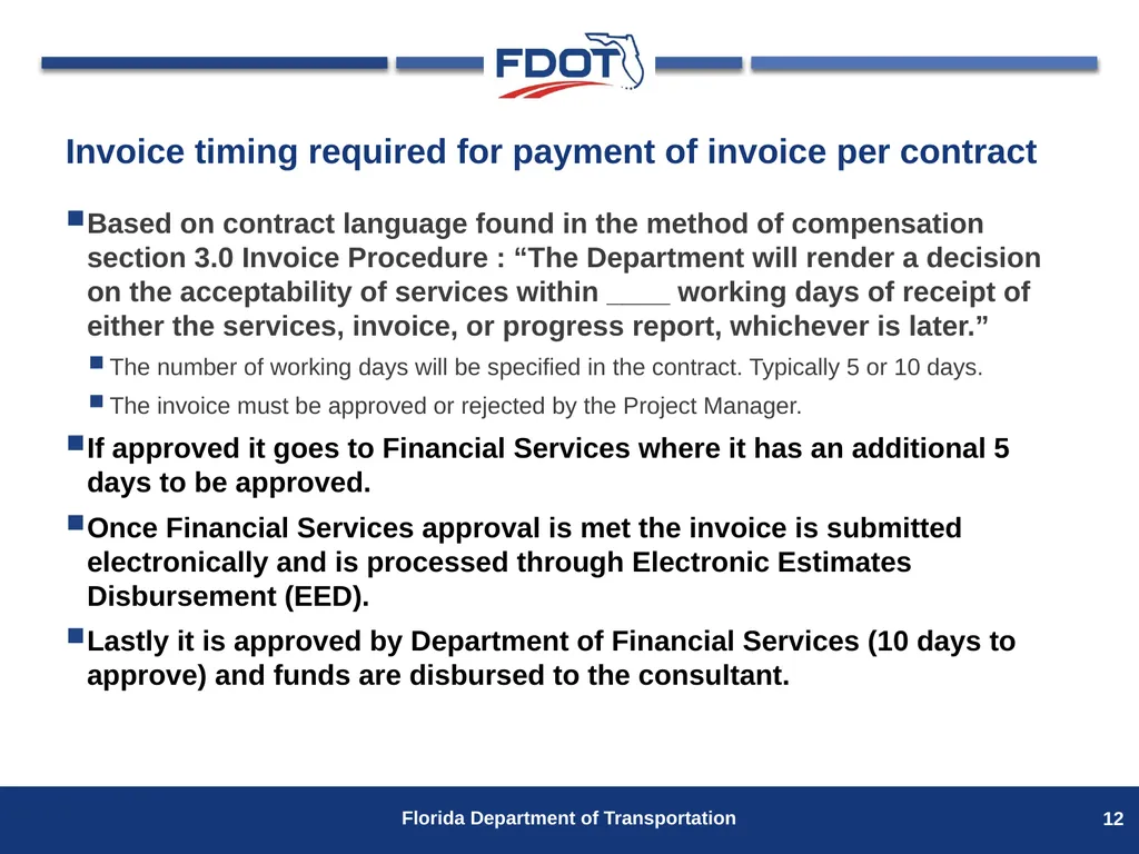 Invoice Training for Project Managers Presented by - slide 12 of 16