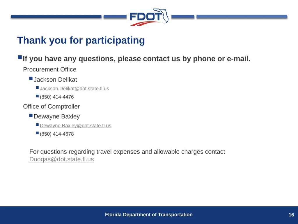 Invoice Training for Project Managers Presented by - slide 16 of 16