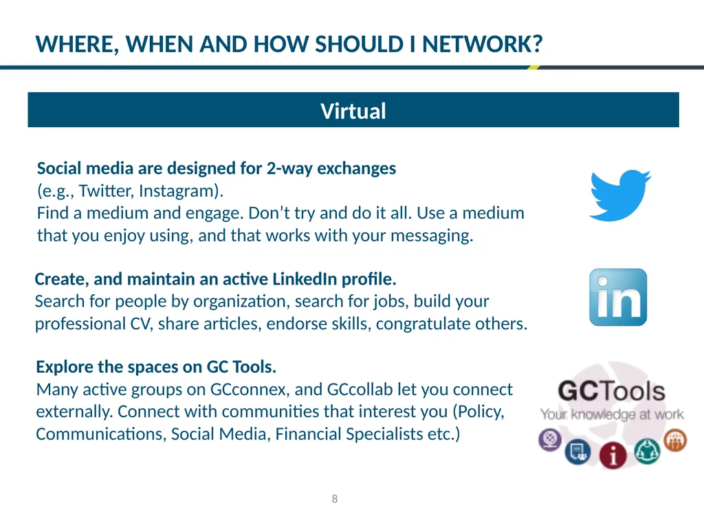1 NETWORKING : MASTERING THE BASICS 2 The key to - slide 8 of 13