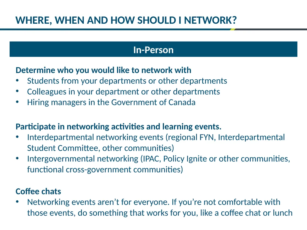1 NETWORKING : MASTERING THE BASICS 2 The key to - slide 5 of 13