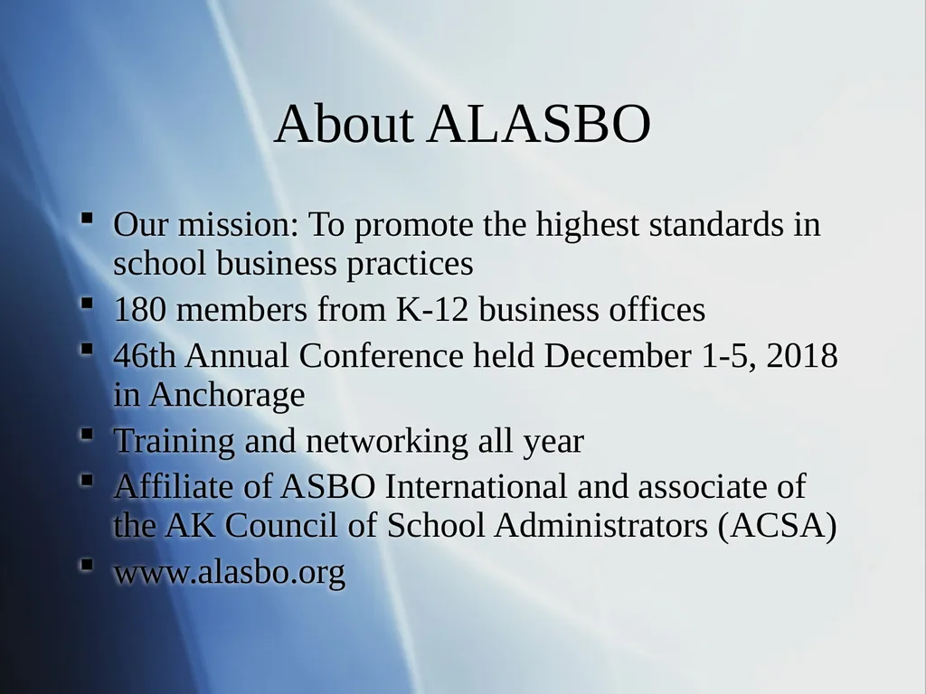 School Finance Basics Presented for the Alaska - slide 2 of 13