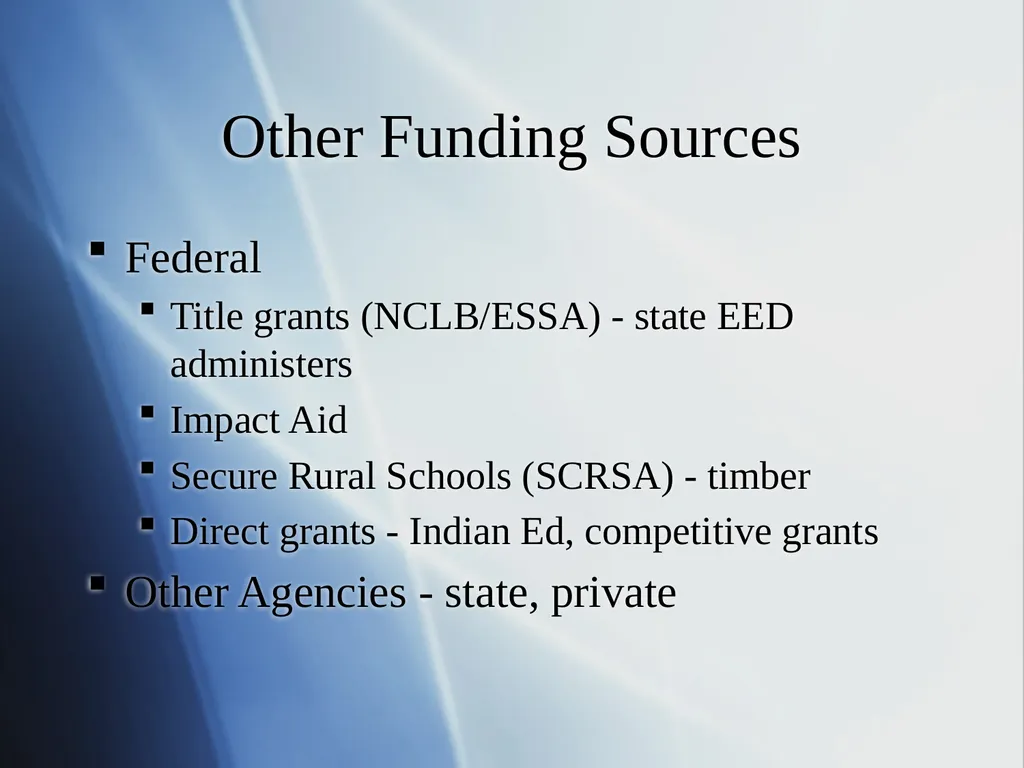 School Finance Basics Presented for the Alaska - slide 10 of 13