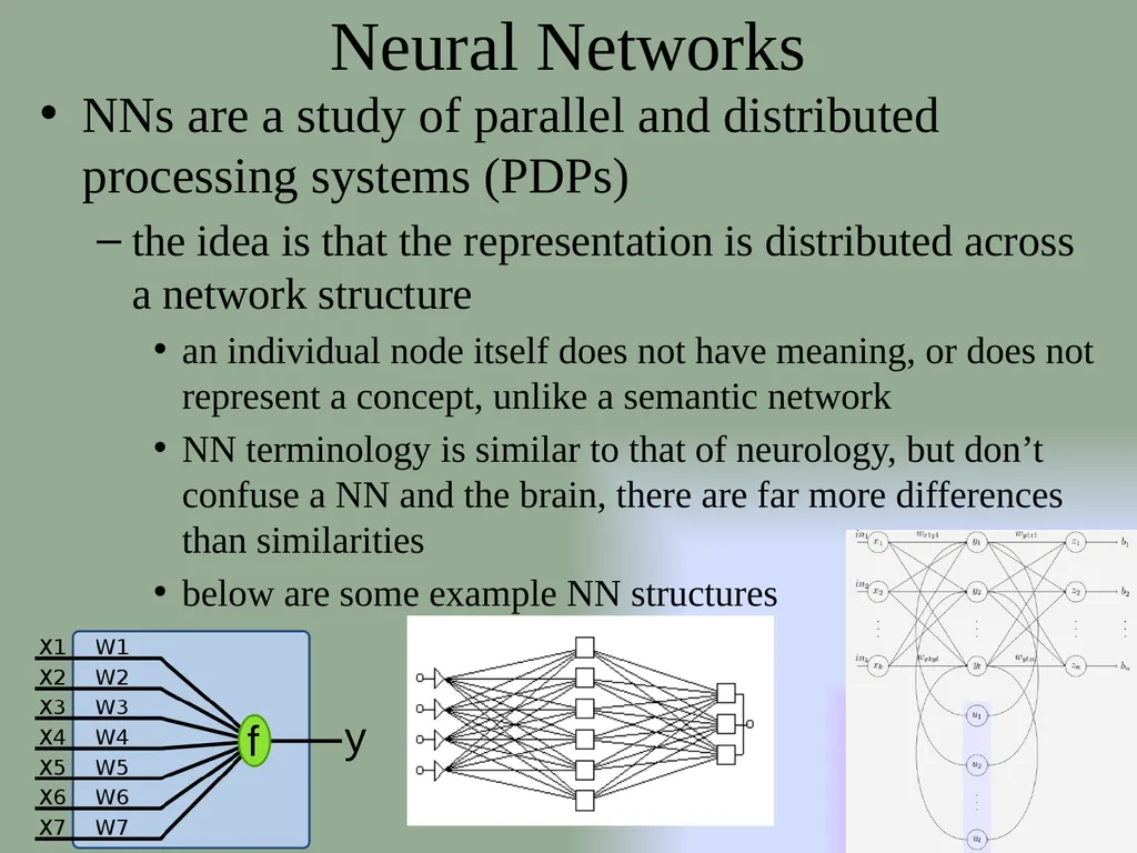 Neural Networks NNs are a study of parallel and - slide 1 of 51