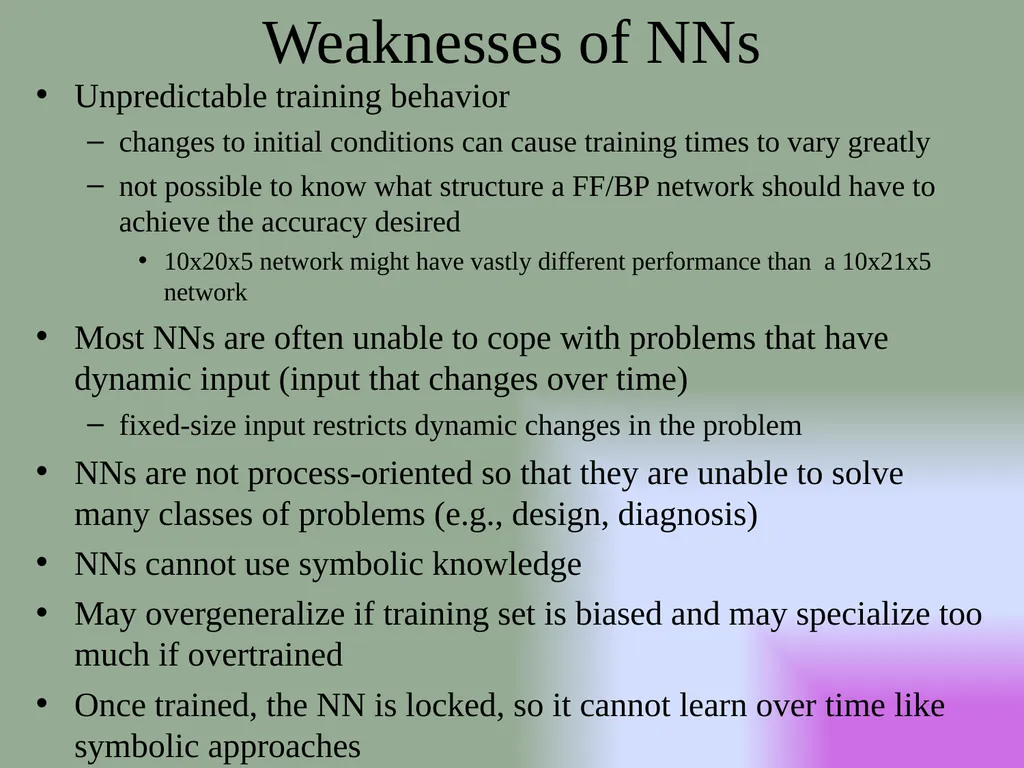 Neural Networks NNs are a study of parallel and - slide 49 of 51