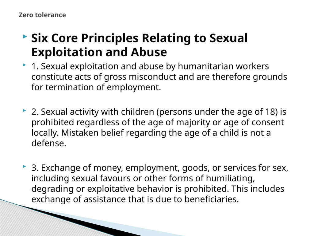 PSEA What is PSEA? Protection from Sexual - slide 9 of 14